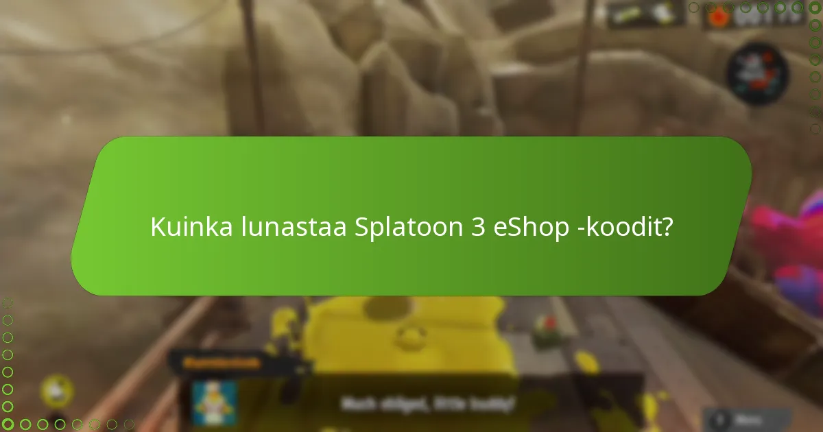 Kuinka voin jakaa Splatoon 3 eShop -koodeja ystäville ja perheelle?