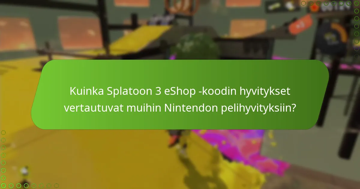 Mitkä ovat Splatoon 3 eShop -koodin hyvitysten ehdot ja säännöt?