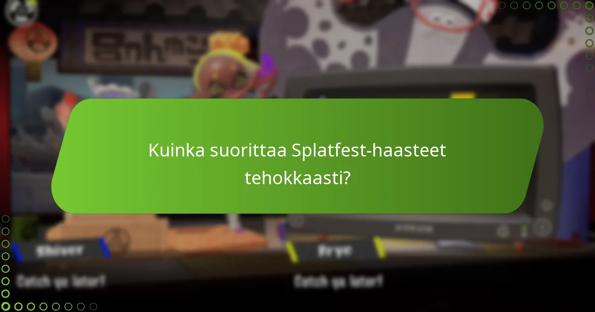 Mitkä palkinnot voin ansaita Splatfest-haasteista?