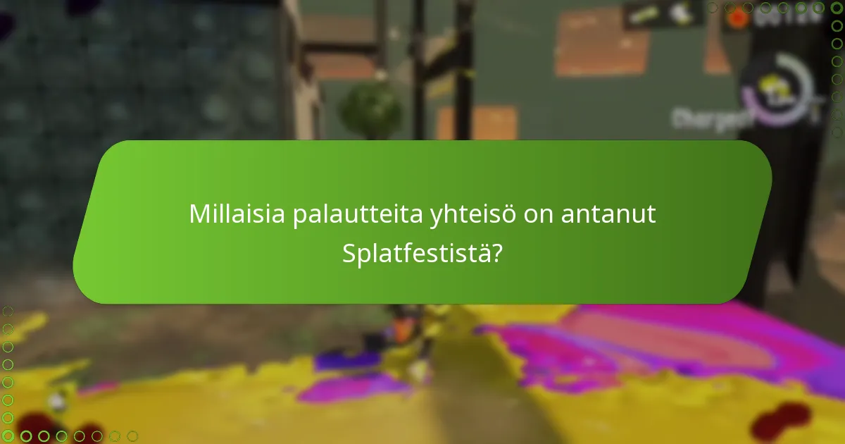 Millaisia parannuksia pelaajat haluavat tuleville Splatfest-tapahtumille?