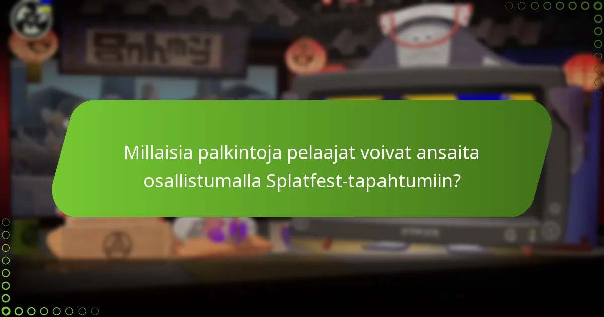 Kuinka tämä Splatfest vertautuu aiempiin tapahtumiin?