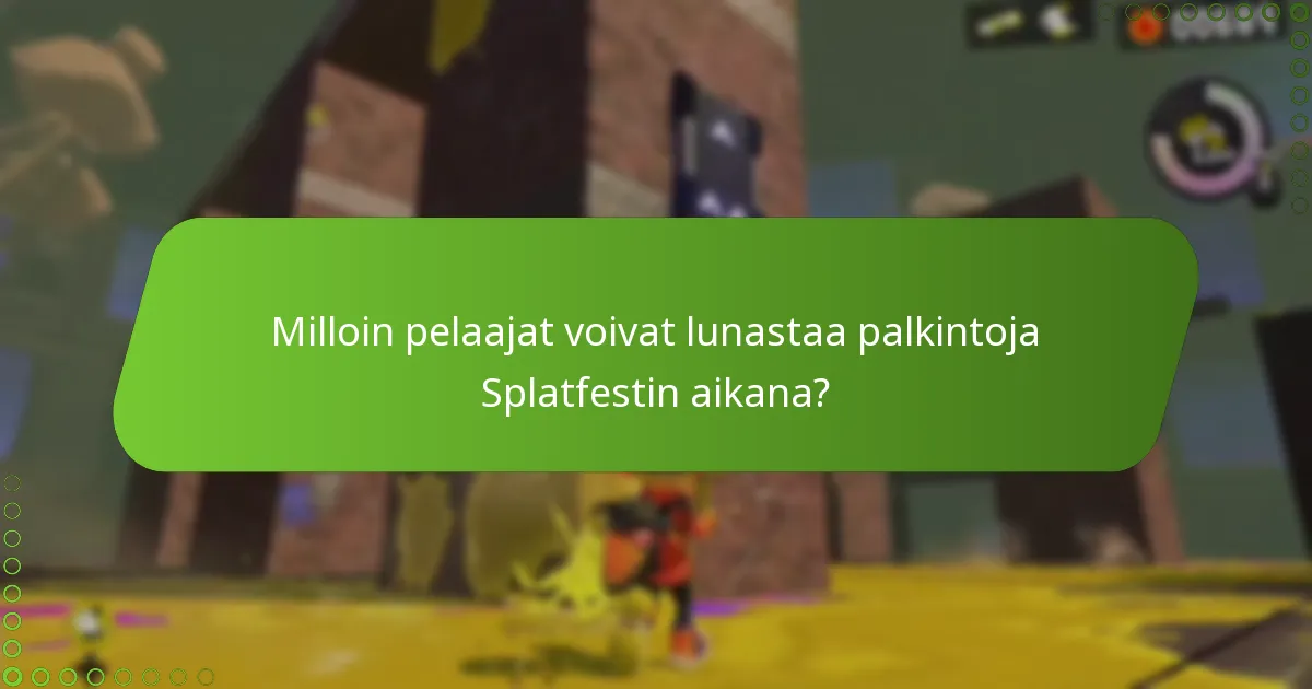 Kuinka pelaajat voivat asettaa muistutuksia Splatfest-tapahtumille?